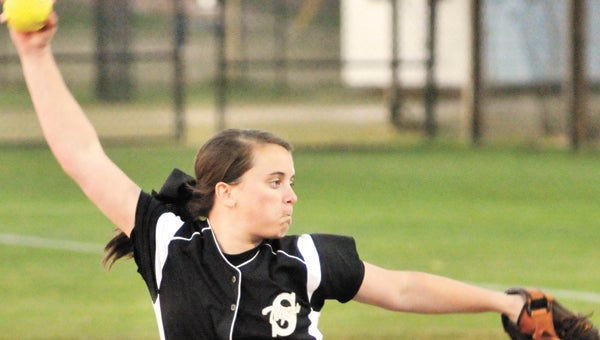 Straughn freshman pitcher Hayden Willis had nine strikeouts in the Lady Tigers’ 6-1 win over Excel Thursday night. |                                             Andrew Garner/Star-News