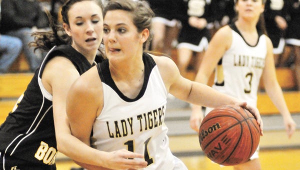 Straughn’s Brittany Driver was selected to the Alabama Sports Writers Association Girls Class 3A All-State basketball first team. Driver is seen here during an earlier game of her senior season. | Andrew Garner/Star-News                            