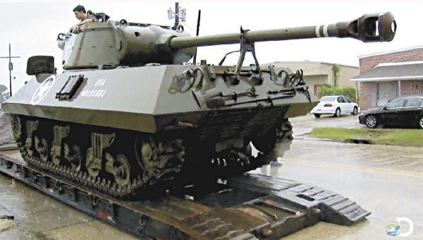 Shown is the Hargrove’s 1944 M36 Tank Destroyer.  Courtesy photo