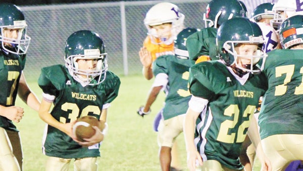 Florala youth football players compete in a game last season. The Florala YES program is a feeder program for the high school. | Courtesy photo
