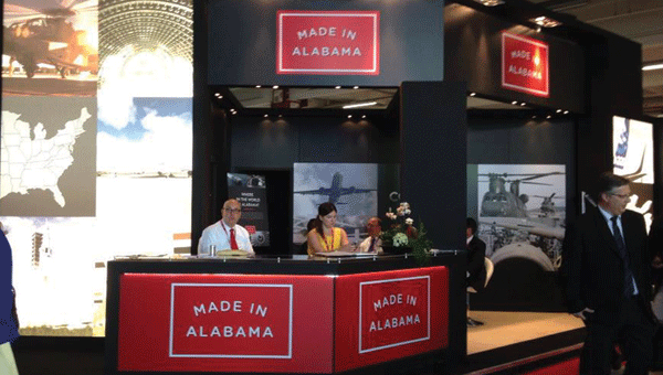 Alabama's site at the Paris Air Show.