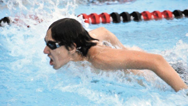 Andalusia swimmer Chase Fillmer finished the boys 15-18 100-yard individual medley in 1:09.91 Friday at the ARPA State Swim Championships in Cullman. | Andrew Garner/Star-News