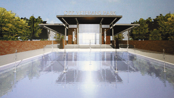 A conceptual drawing of the new pool.