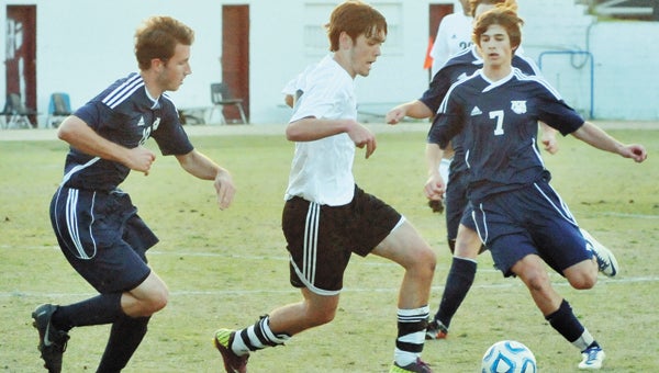 Andalusia's Trey Ossenfort plays during a game last season. | File photo