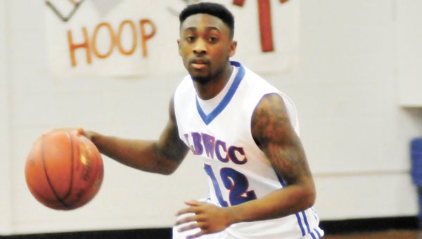 LBWCC’s Janard Estell scored 12 points to join three other Saints who finished with double figures Monday night at Faulkner State Community College. | File photo
