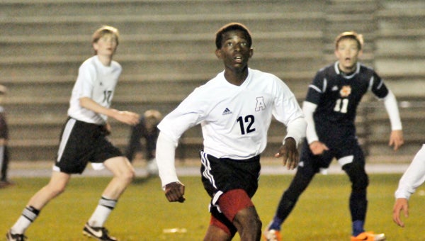 Andalusia’s Wain Yongkuma scored four goals to lead the Bulldogs Tuesday night. | Andrew Garner/Star-News