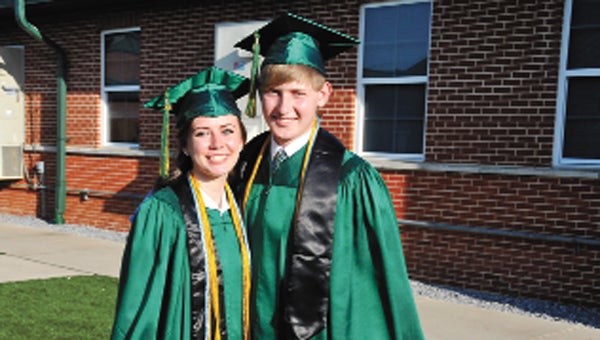 Caleb Zessin and Katherine White were named FHS valedictorian and salutatorian. 