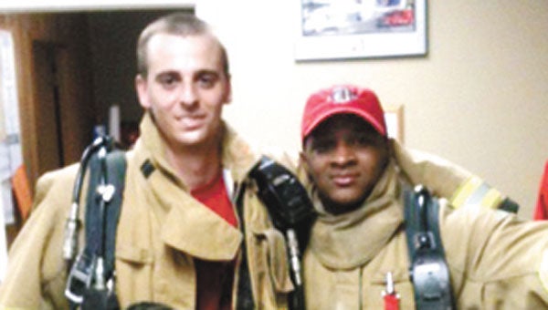 New Andalusia Fire Fighters Tom Wright and Devaris Skanes are shown. They recently completed training | Courtesy photo