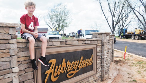 Aubrey Mack McIntyre, son of Mark McIntyre, is the namesake of the newest subdivision in Andalusia. |                                                                      Andrew Garner/Star-News
