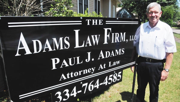 Paul Adams recently opened Adams Law Firm LLC. | Andrew Garner/Star-News