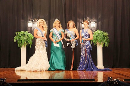 Miss Ansley Shipp was named Miss 24th of June during last month’s Masonic Celebration in Florala. Also shown are photogenic winner Whitney Wilson; second alternate Kendyl McDaniel and first alternate Emily Pierce. | Courtesy photos