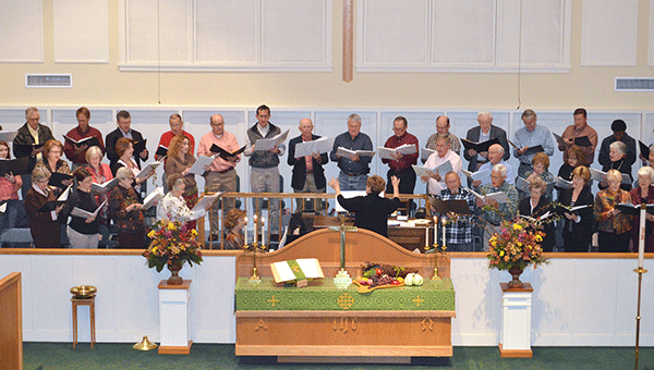 Baptists, Presbyterians and Episcopalians joined the Methodists to form a community choir. Michele Gerlach/Star-News