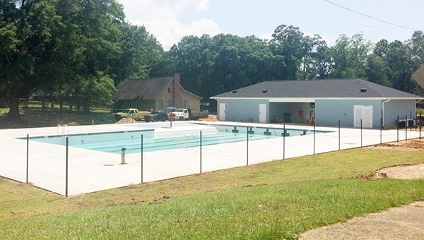 Opp Mayor John Bartholomew expects work on the pool to be complete by the end of the month. 