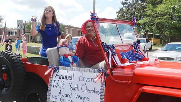 Anabell Bryant was among the DAR’s youth citizenship winners who participated in the parade. 