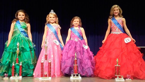 2016 Little Miss Covington County Fair  Shown from left are first runner up Taylor Brooke Lawson, Queen Ansley Clair Katauskas, second Runner Up Chloe Isabella Williamson, and third runner up Braleigh Nall. | Courtesy photo 