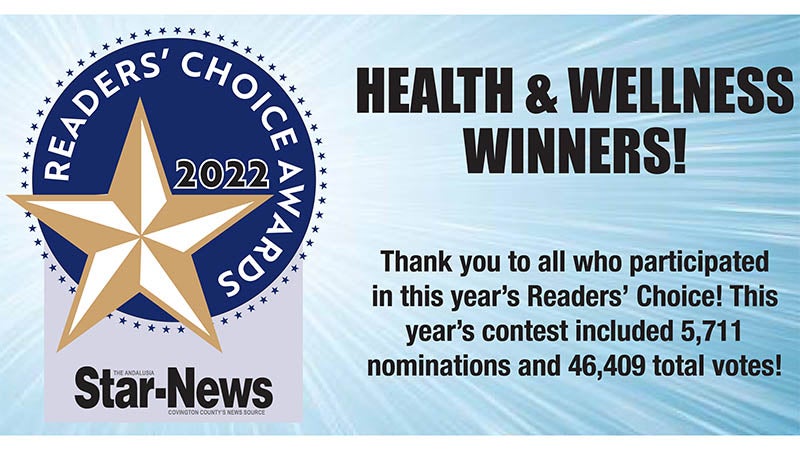 Readers’ Preference 2022 Health and fitness and Wellness winners declared – The Andalusia Star-News