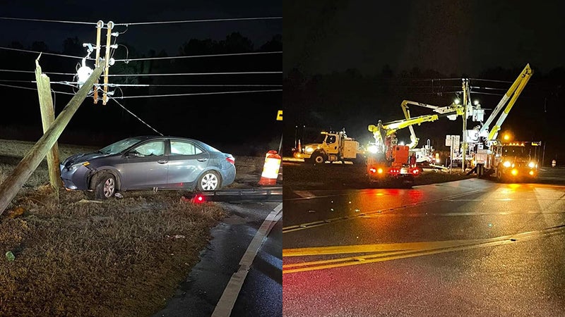 Sunday accident in Carolina community results in power outage