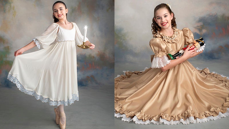 Ella Knowles and Eden Popwell featured as ‘Clara’ in Andalusia Ballet’s annual production of ‘The Nutcracker’