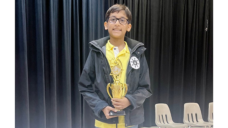 NO COLLISION HERE: Patel wins fourth straight county spelling bee