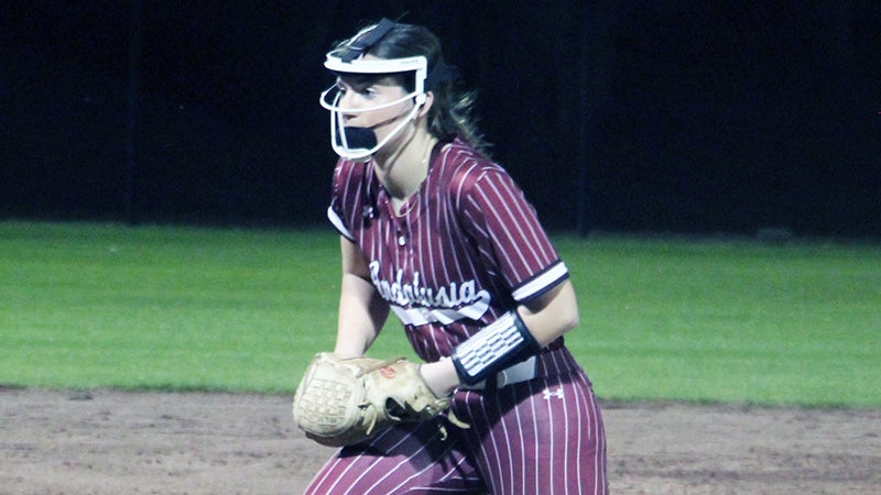 Strong pitching, timely hitting lifts Lady Bulldogs to first area victory